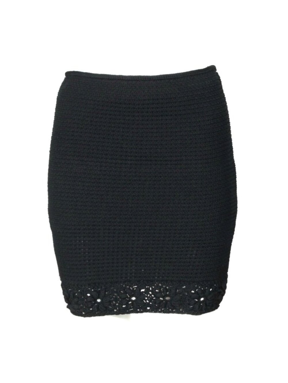 ROUJE Paris Calypso Crochet Knit Mini Pencil Skirt sz 34/XS /796